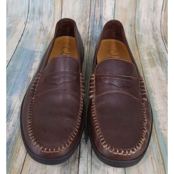 Cole Haan French Cup Penny Loafers Men\'s Size 9.5 Brown Leather Driving Moccasin main image 4